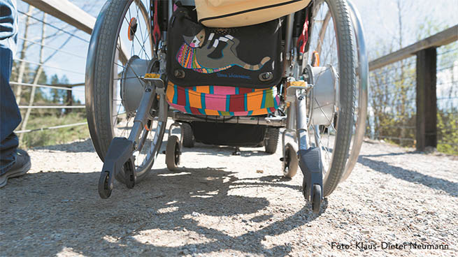 In den ortsnahen Lagen sind einige Strecken barrierearm ausgebaut und daher auch für Rollstuhlfahrer und Kinderwagen geeignet.